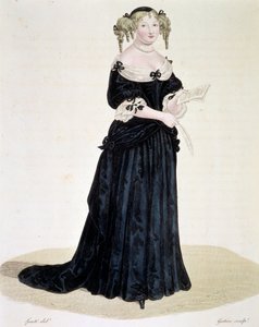 Retrato de Marie de Rabutin-Chantal, marquesa de Sévigné, llamada Madame de Sévigné (1626-1696), mujer de letras. Grabado. Colección privada de Unknown artist