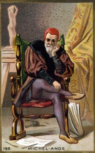 Retrato de Miguel Ángel Buonarroti (Michelangelo). de Unknown artist