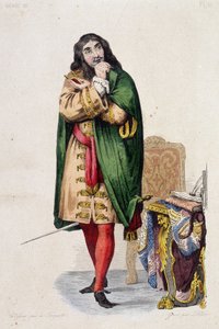 Retrato de Molière - en "Le Plutarque français" ed. Mennechet, vol. 5