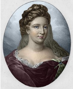 Retrato de la Sra. Antoinette Deshoulières (1634-1694) de Unknown artist