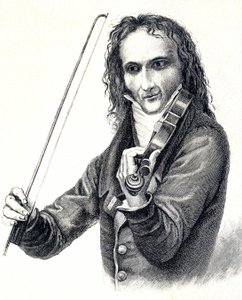 Retrato de Niccolò Paganini (1782 - 1840)