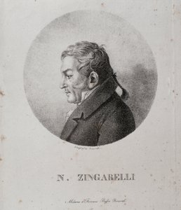 Retrato de Nicola Antonio Zingarelli (grabado)