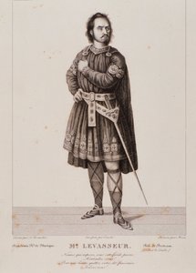 Retrato de Nicolas Prosper Levasseur como Bertram en la ópera Robert le diable (1831) de Unknown artist