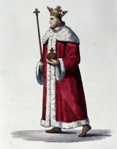 Retrato de Pepin III conocido como Pepin el Breve (714-768) rey de Francia. de Unknown artist