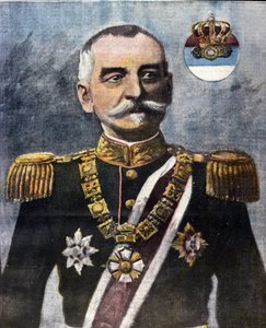 Retrato de Pedro I de Serbia (Karageorgevic) de Unknown artist