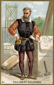 Retrato de Philibert Delorme (1510-1570) arquitecto, diseñador y teórico francés. de Unknown artist