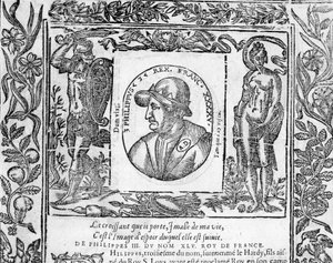 Retrato de Felipe III el Atrevido, Rey de Francia de 1270 a 1285 de Unknown artist