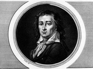 Retrato de Pierre Gaspard Chaumette (1763-1794), político francés. Grabado en “Colección completa de pinturas históricas de la revolución francesa, en tres volúmenes.” 1804