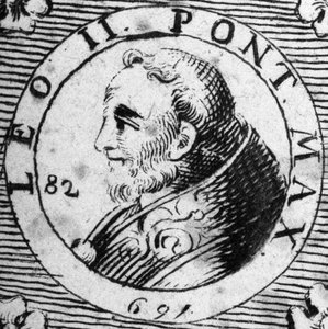 Retrato del Papa León II (682-683)