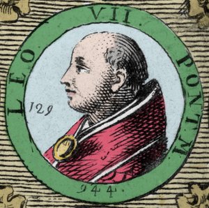 Retrato del Papa León VII, papa de 936 a 939 de Unknown artist