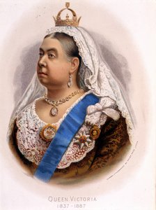 Retrato de la Reina Victoria de Inglaterra, finales del siglo XIX de Unknown artist