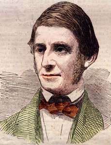 Retrato de Ralph Waldo Emerson (1803-1882), ensayista, filósofo, poeta estadounidense. Grabado en “The Illustrated London News” del 20 de marzo de 1858. de Unknown artist