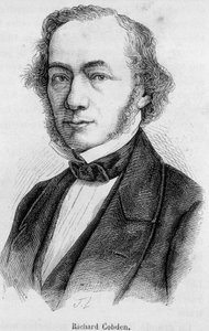 Retrato de Richard Cobden.
