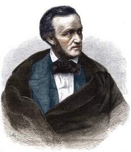 Retrato de Richard Wagner (1813 - 1883).