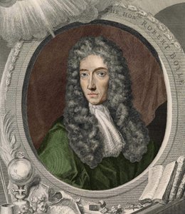 Retrato de Robert Boyle (1627 - 1691), físico y químico irlandés.