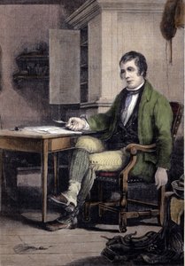 Retrato de Robert Burns, poeta escocés (1759-1796) de Unknown artist