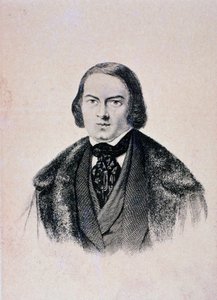 Retrato de Robert Schumann (grabado) de Unknown artist