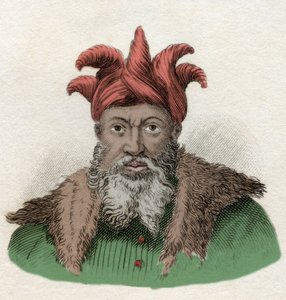 Retrato de Saladino (1138-1193) (Salah al Din Yusuf al-Ayyubi), comandante militar contra las Cruzadas en Egipto. Grabado del siglo XIX de Unknown artist