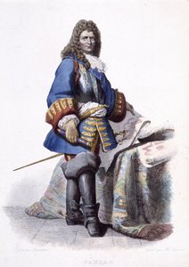 Retrato de Sébastien Le Prestre de Vauban, mariscal de Francia e ingeniero militar (1633-1707). - en "Le Plutarque Français" de Unknown artist