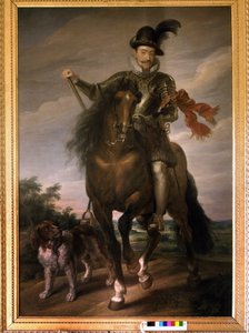 Retrato de Segismundo III Vasa (1566 - 1632) a caballo de Unknown artist
