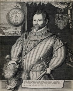Retrato de Sir Francis Drake (circa 1540-1596), navegante inglés.