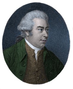 Retrato de Sir Joseph Banks (1743-1820), explorador y naturalista inglés. Grabado en color del siglo XIX.