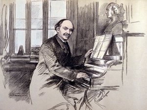 Retrato de Sir Julius Benedict (1804-1885), compositor y director de orquesta alemán residente en Inglaterra de Unknown artist