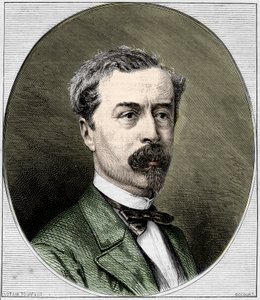 Retrato de Sir Richard Wallace (1818-1890), filántropo y coleccionista de arte inglés. Grabado de 1872 de Unknown artist