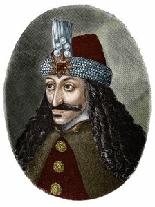 Retrato de Vlad Tepes III el empalador o Drácula (1431-1476) quien inspiró a Bram Stoker el personaje de Drácula, una novela escrita en 1897