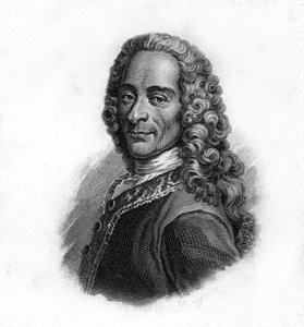 Retrato de Voltaire, grabado del siglo XIX de Unknown artist