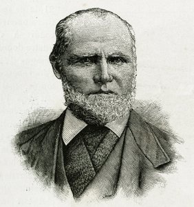 Retrato de William Dunbar, piloto de glaciar de la tripulación de La Jeannette, para la misión al polo norte. Grabado para ilustrar 