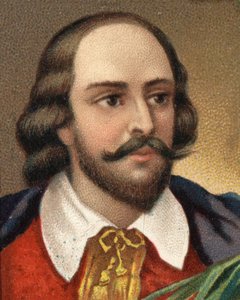 Retrato de William Shakespeare (1564-1616), escritor inglés. Cromolitografía de finales del siglo XIX