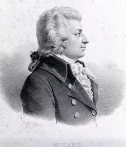 Retrato de Wolfgang Amadeus Mozart (1756 - 1791) de Unknown artist