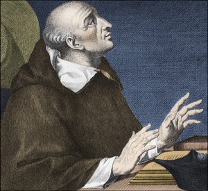 Retrato de Juan de Torquemada (1388-1466) cardenal español del siglo XV miembro de la Orden Dominicana