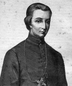 Retrato del "Beato Pierre-Louis-Marie Chanel, Marista, Primer Mártir de Oceanía (1803 - 1841) - en "Los Contemporáneos", s.f. finales del siglo XIX de Unknown artist