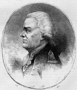 Retrato del Conde de Grasse (François Joseph Paul, Marqués de Grasse Tilly) (1722-1788), almirante francés que participó en la Guerra de Independencia de los Estados Unidos (1775-1783). Grabado de 1881 de Unknown artist