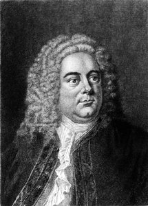 Retrato del compositor inglés de origen alemán George Frederick Handel (Georg Friedrich Handel).