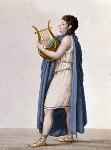 Retrato del tenor francés Adolphe Nourrit (1802 - 1839) en el papel de Orfeo en la obra homónima de Christoph Gluck. de Unknown artist