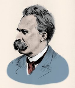 Retrato del filósofo alemán Friedrich Nietzsche (1844-1900).