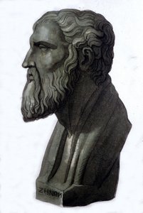 Retrato del filósofo griego Zenón de Elea (495 a.C. - 430 a.C.). de Unknown artist