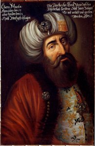 Retrato del soldado otomano Pasha Kara Mustafa de Merzifon de Unknown artist