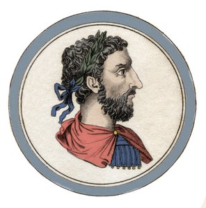 Retrato del Emperador Romano Marco Aurelio (César Marco Aurelio Antonino Augusto) (121-180)