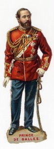 Retrato del futuro Príncipe de Gales Eduardo VII (1841-1910). Cromolitografía finales del siglo XIX. Colección privada. de Unknown artist