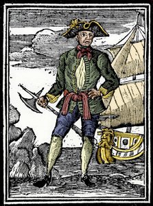 Retrato del pirata Edward England (? -1720).