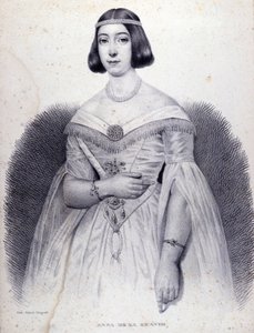 Retrato de la cantante Anna de La Grange (1824-1909) de Unknown artist
