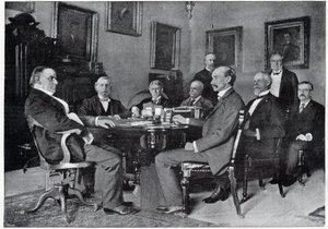 El presidente McKinley y su gabinete en la Casa Blanca de Unknown artist