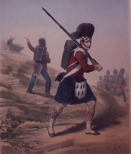 Soldado, 93º Highlanders de Unknown artist