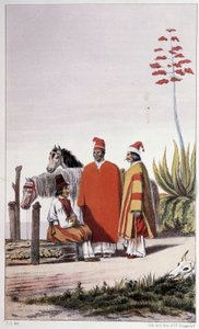 Privado y gente del campo, Buenos Aires - en "First swedish circumnavigation" por Skogman Carl Johan Alfred, ed. Estocolmo, Adolf Bonnier de Unknown artist