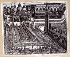 Procesión en Venecia en el siglo XVII de Unknown artist