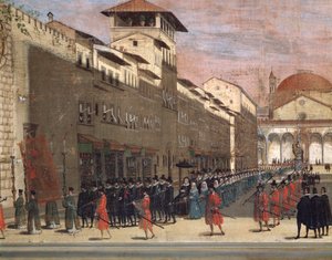 Procesión en la vía de